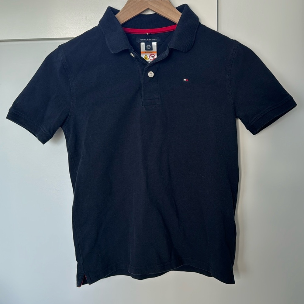 Tommy Hilfiger Adaptive navy blue polo shirt